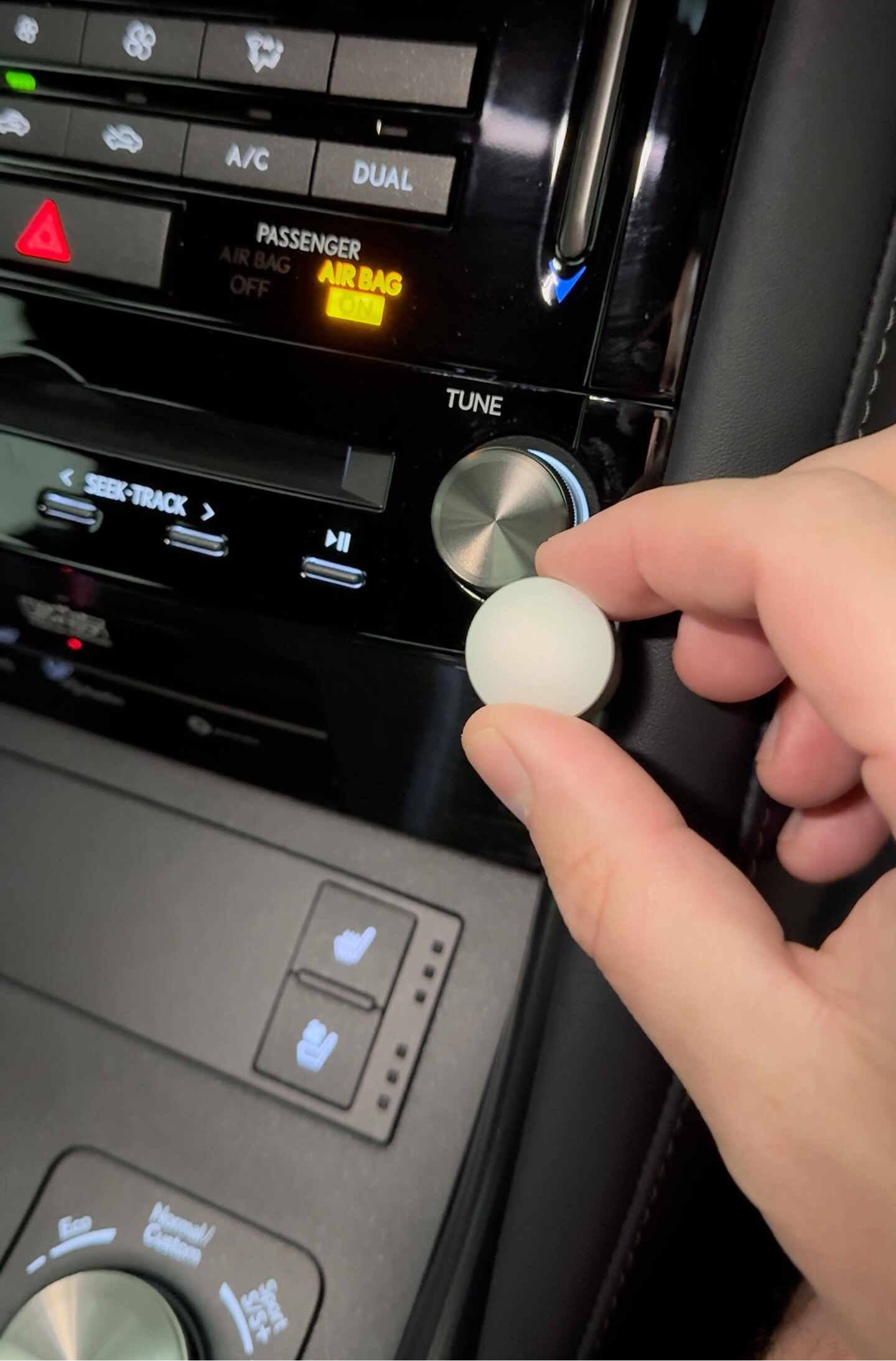 Lexus Compatible Volume and Tune Brushed Dials