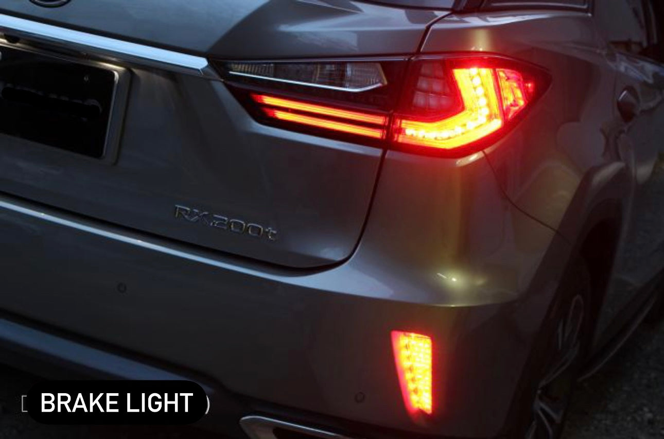 Lexus Pre-Refresh RX Compatible Rear Bumper LED Reflectors
