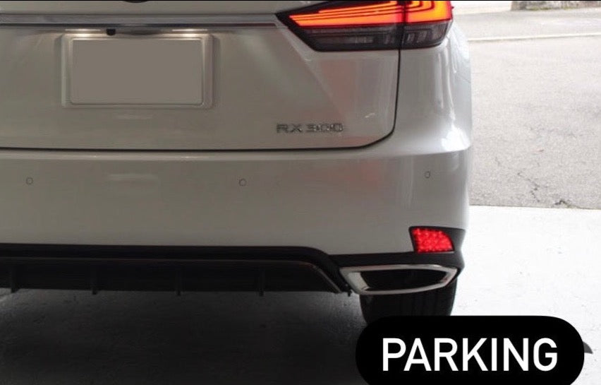 Lexus Refresh RX Compatible Rear Bumper LED Reflectors