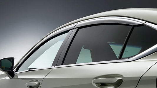 Lexus 2019-2024 ES Compatible Side Window Visor Set (Chrome)