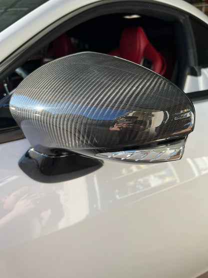 Lexus Compatible Dry Carbon Fiber Mirror Replacement Covers