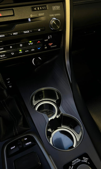 Lexus Compatible Illuminated Cup Holder Insert Plates - Universal