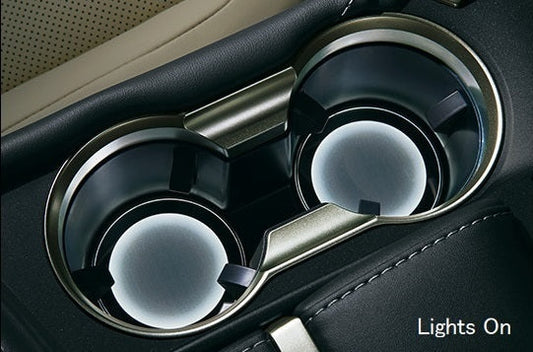 Lexus Compatible Illuminated Cup Holder Insert Set