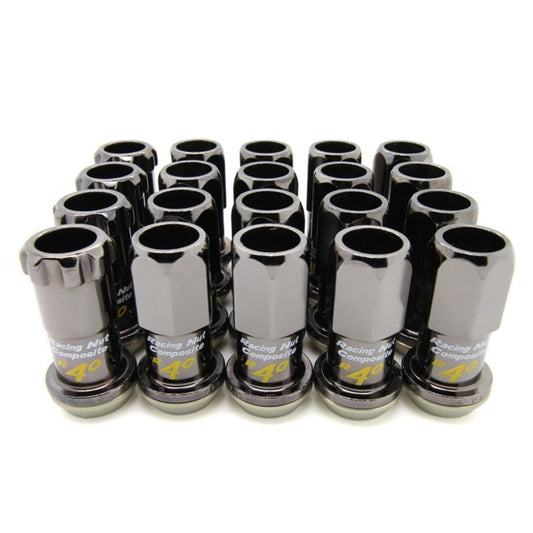 Project Kics R40 Lug Nuts + Lock Set - M12x1.50 - Glorious Black