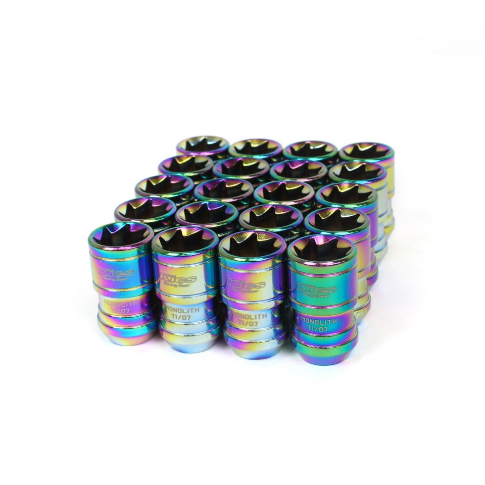 Project Kics Monolith TI/06 Lug Nuts – M12x1.50 – Neo Chrome