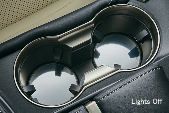 Lexus Compatible Illuminated Cup Holder Insert Set